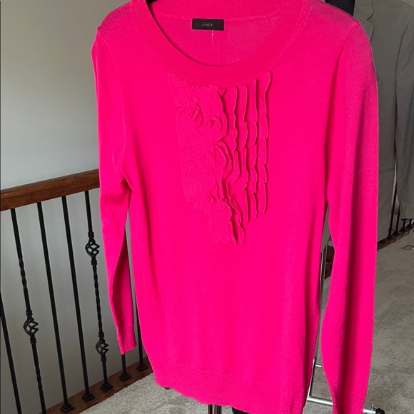 J. Crew Sweaters - J. Crew Vibrant Pink Crew Neck Sweater